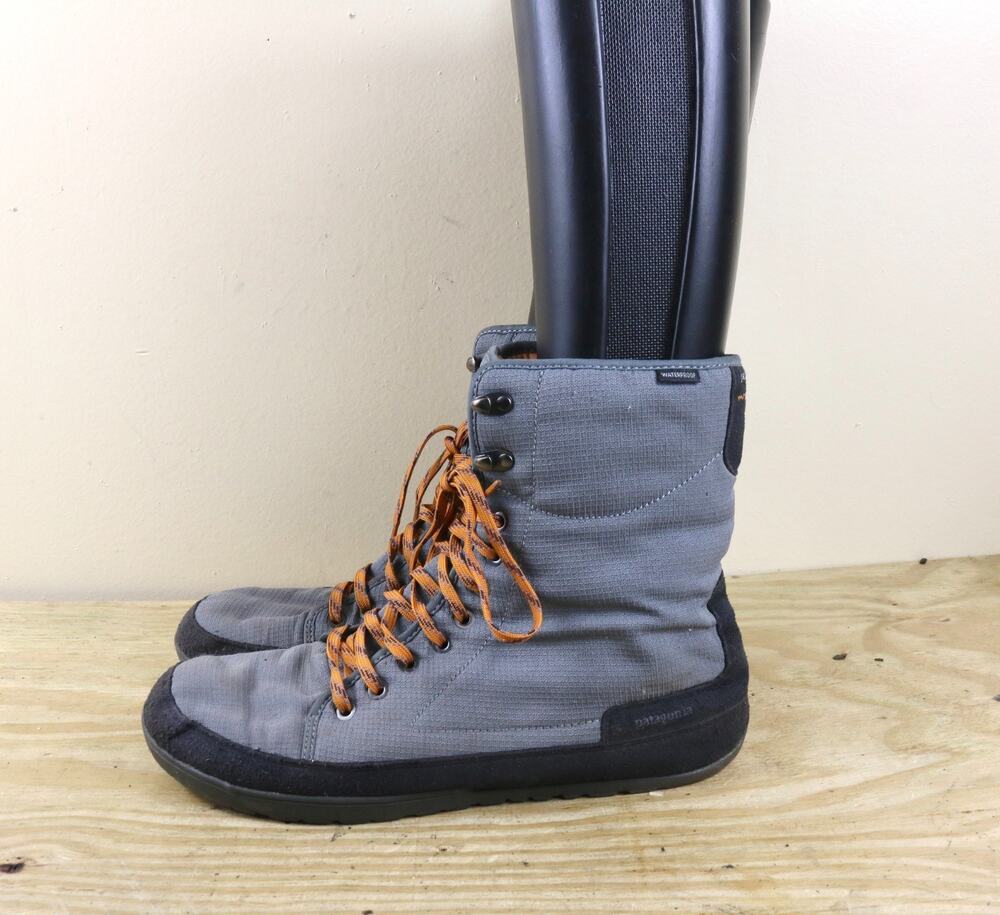 Patagonia Boots Mens 11.5 Gray Activist Puff High Water Resistant Shoes